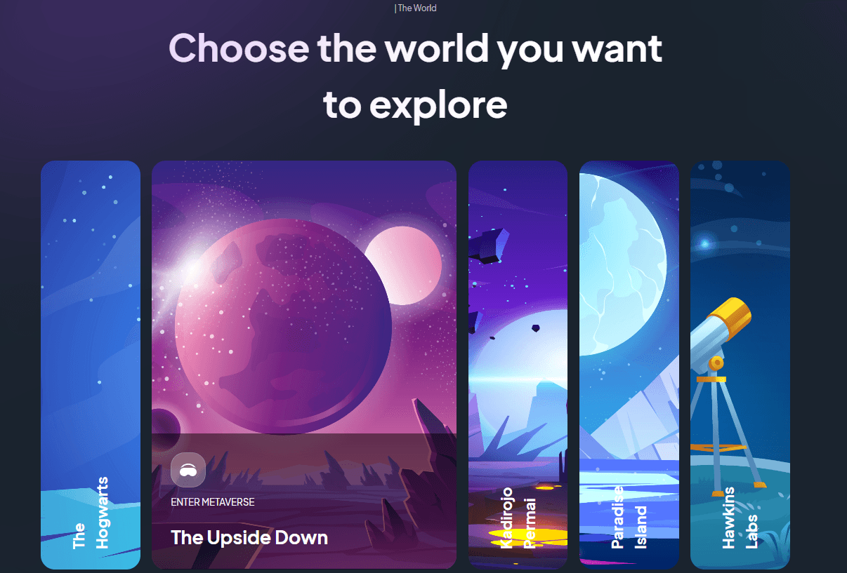 Metaverse desktop preview