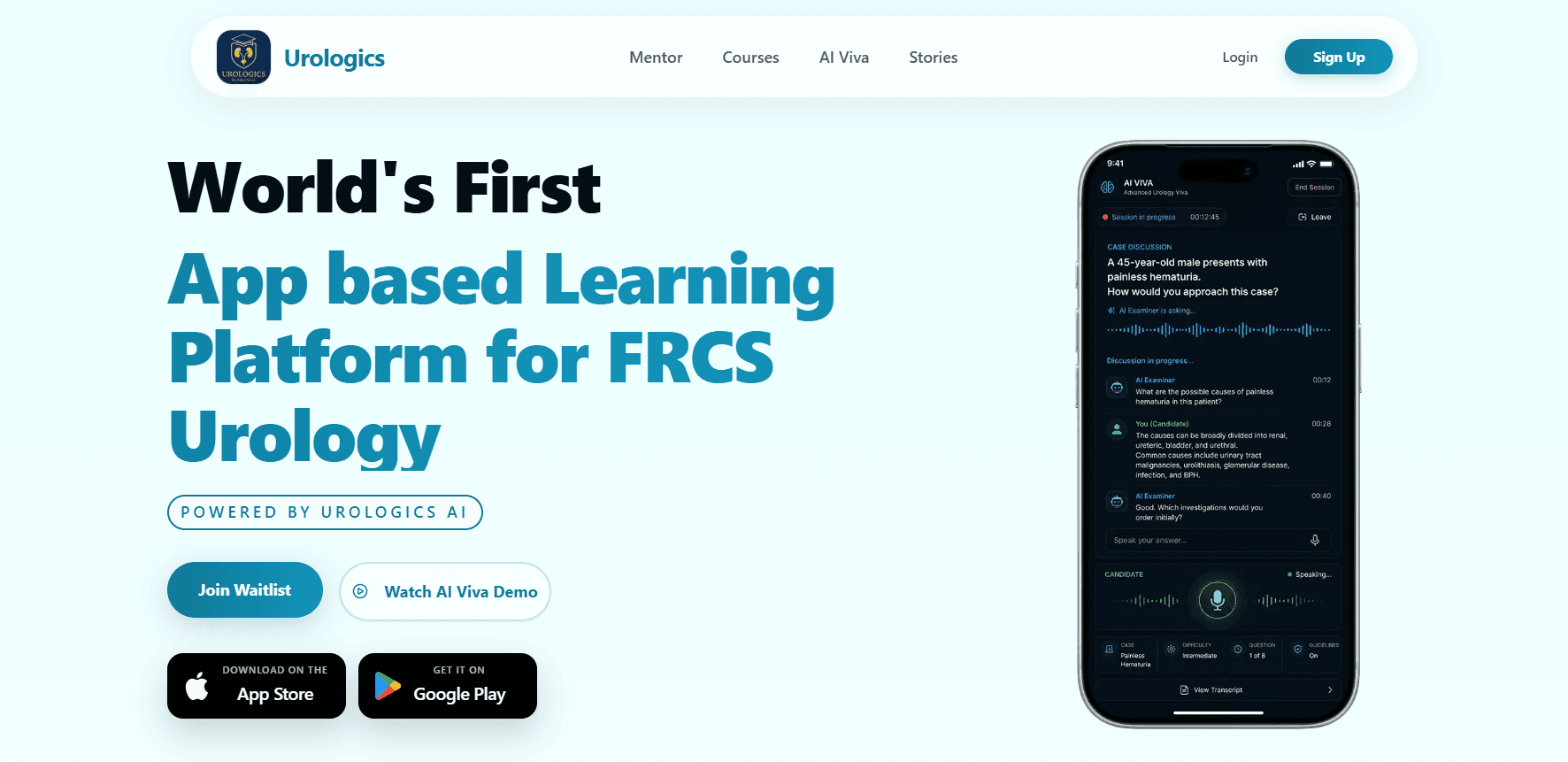 Urologics - AI-Assisted Learning Platform project cover